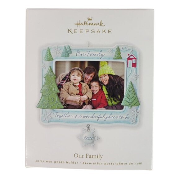 Hallmark Our Family Christmas Photo Ornament Together Is A Wonderful Place 2010 - Picture 6 of 7